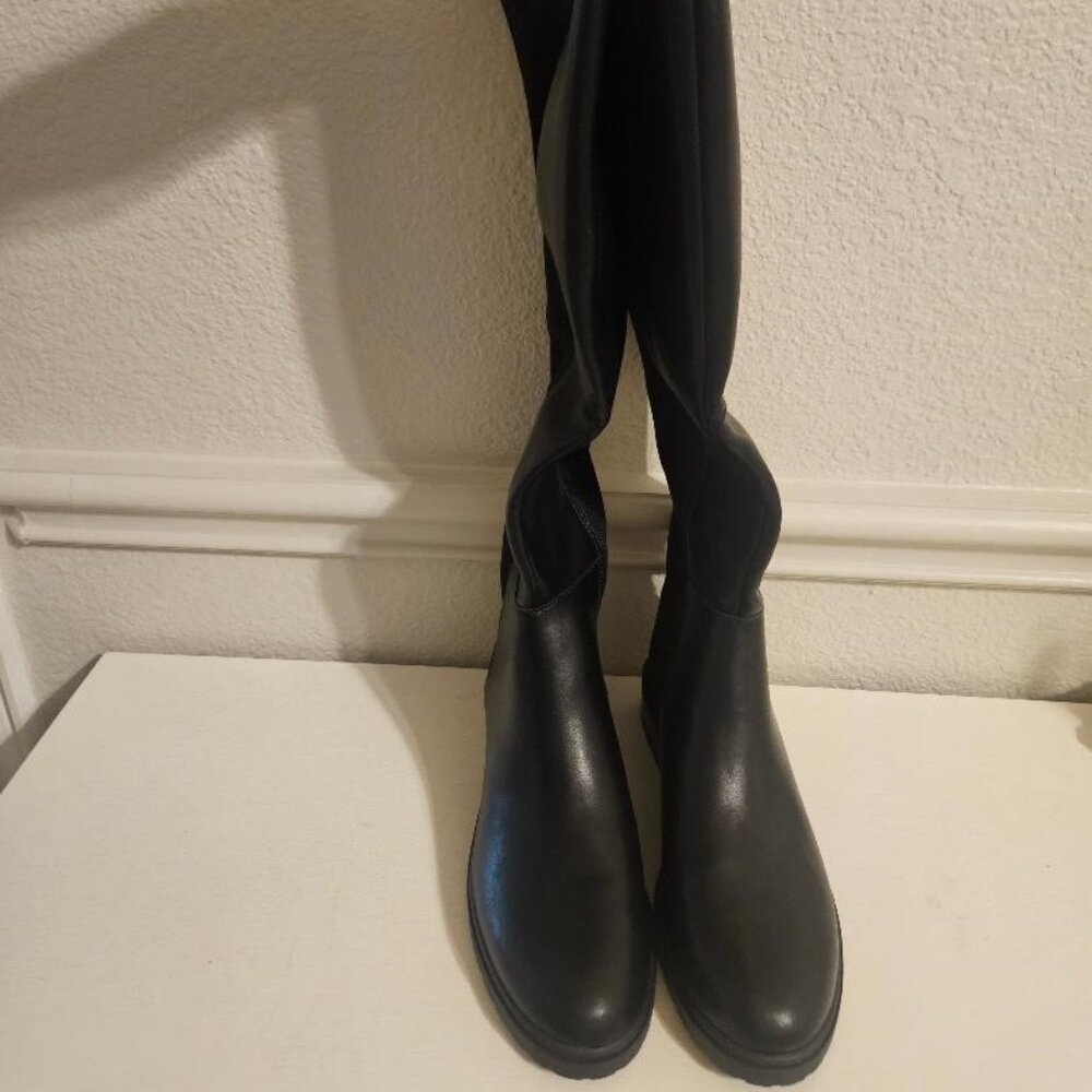Women's Anne Klein Frida FLEX Knee High Boots Black Size 6.5M